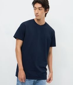 Camiseta Comfort em Algodão com Textura
