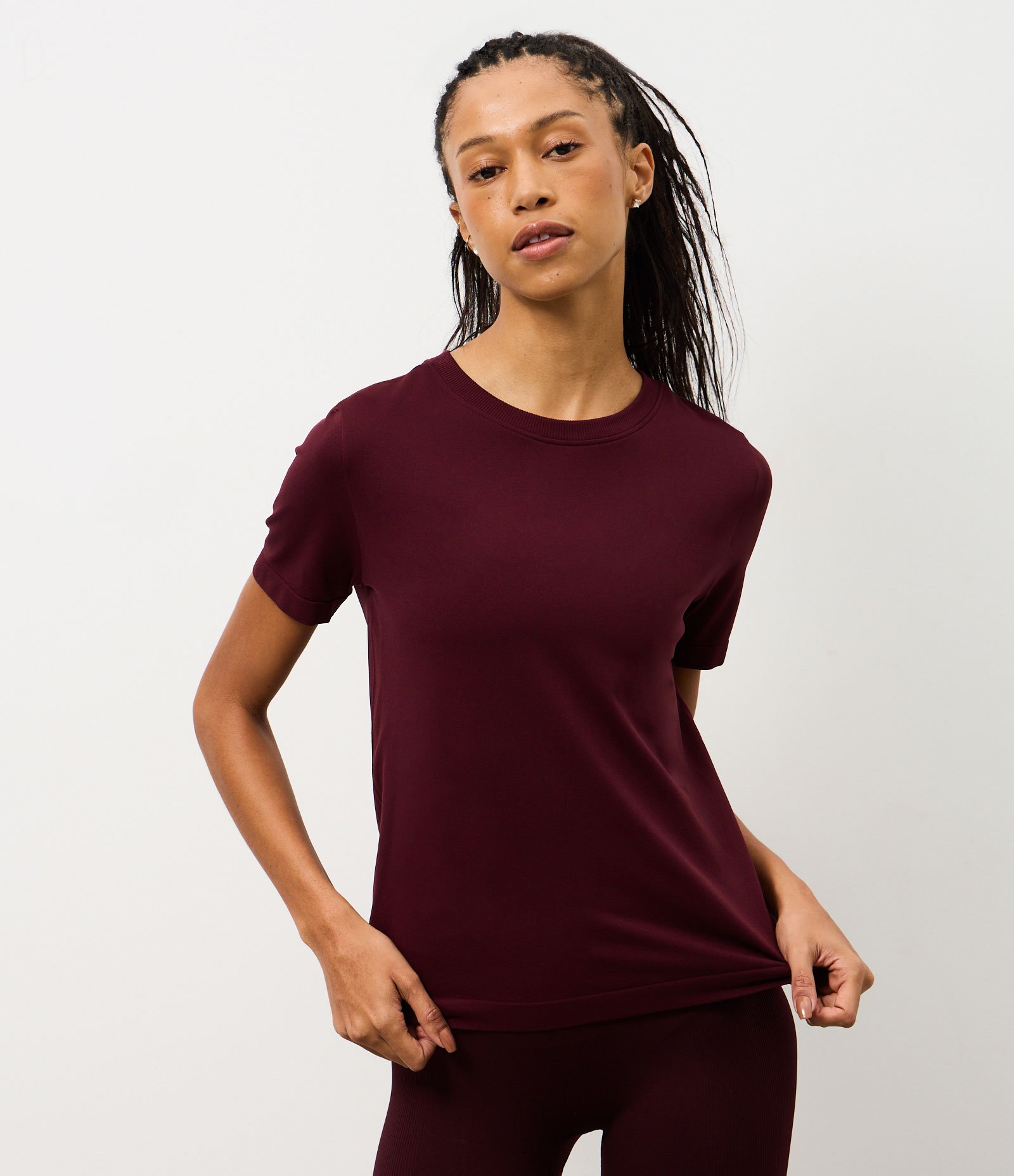 Camiseta Seamless em Poliamida Vermelho 1