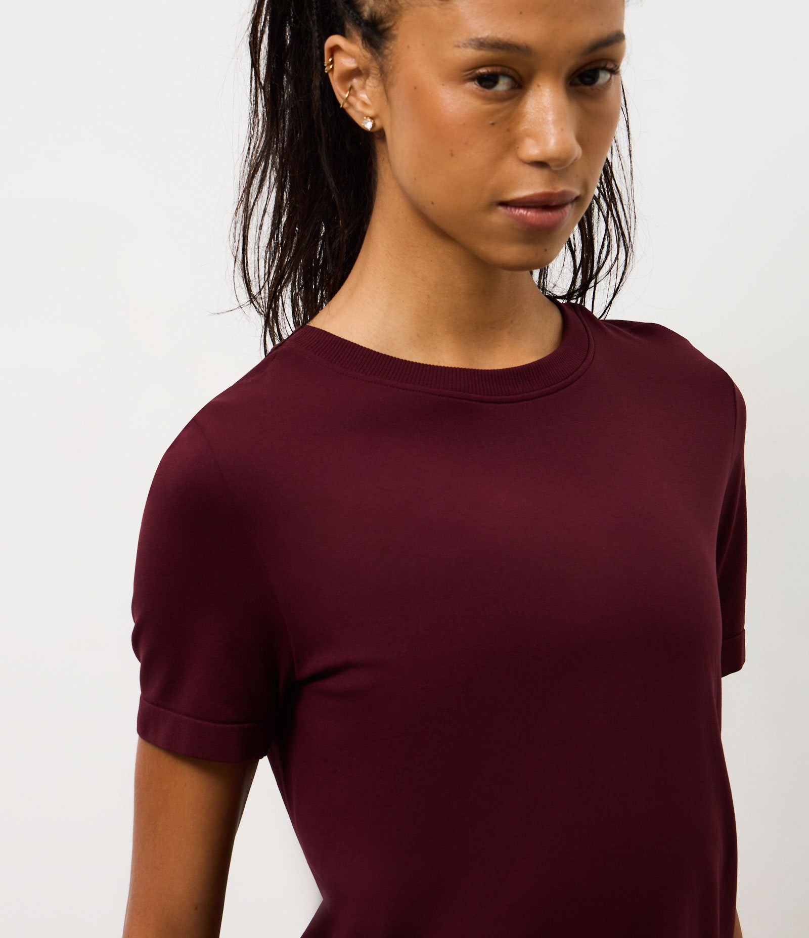 Camiseta Seamless em Poliamida Vermelho 3