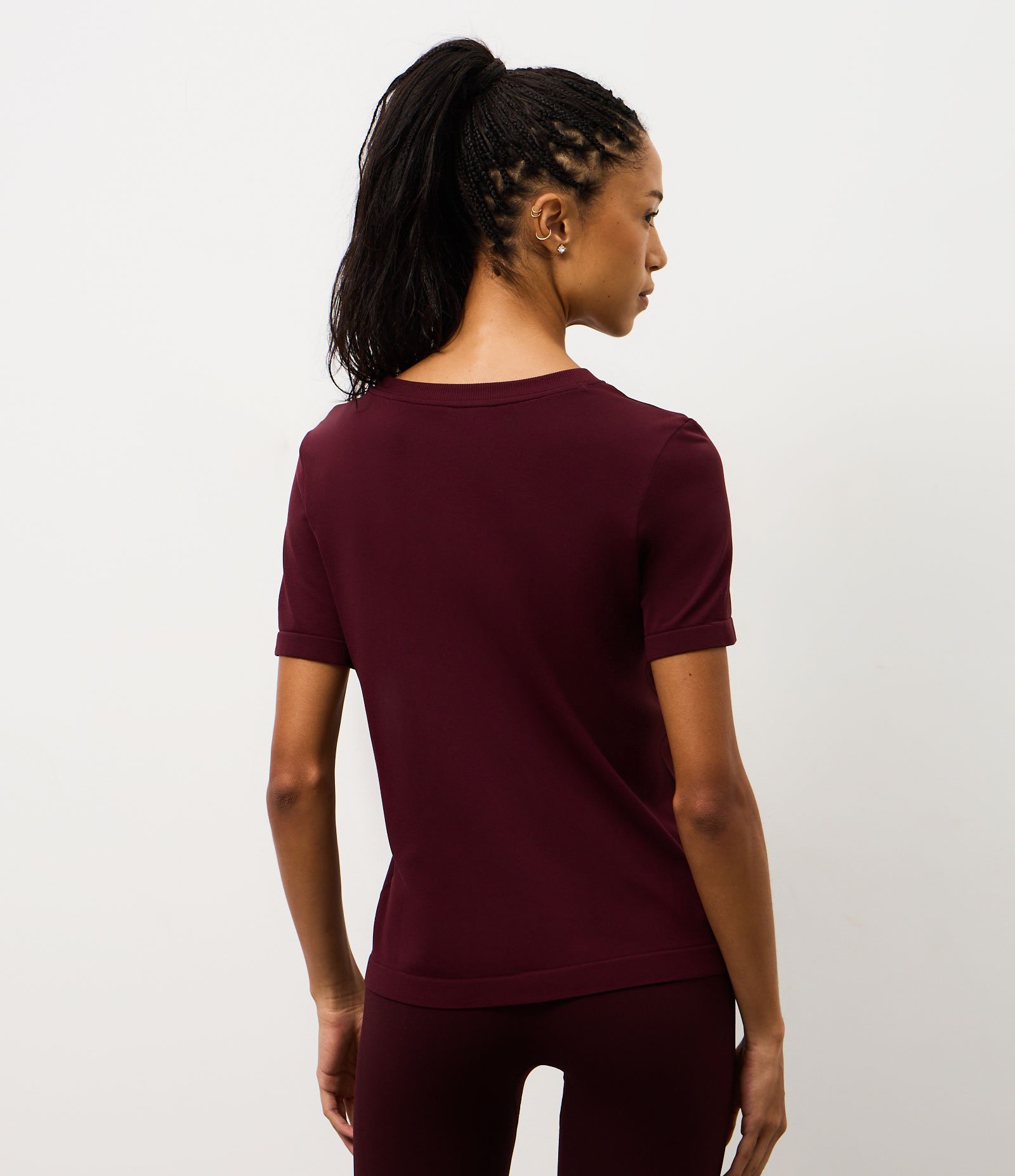 Camiseta Seamless em Poliamida Vermelho 4