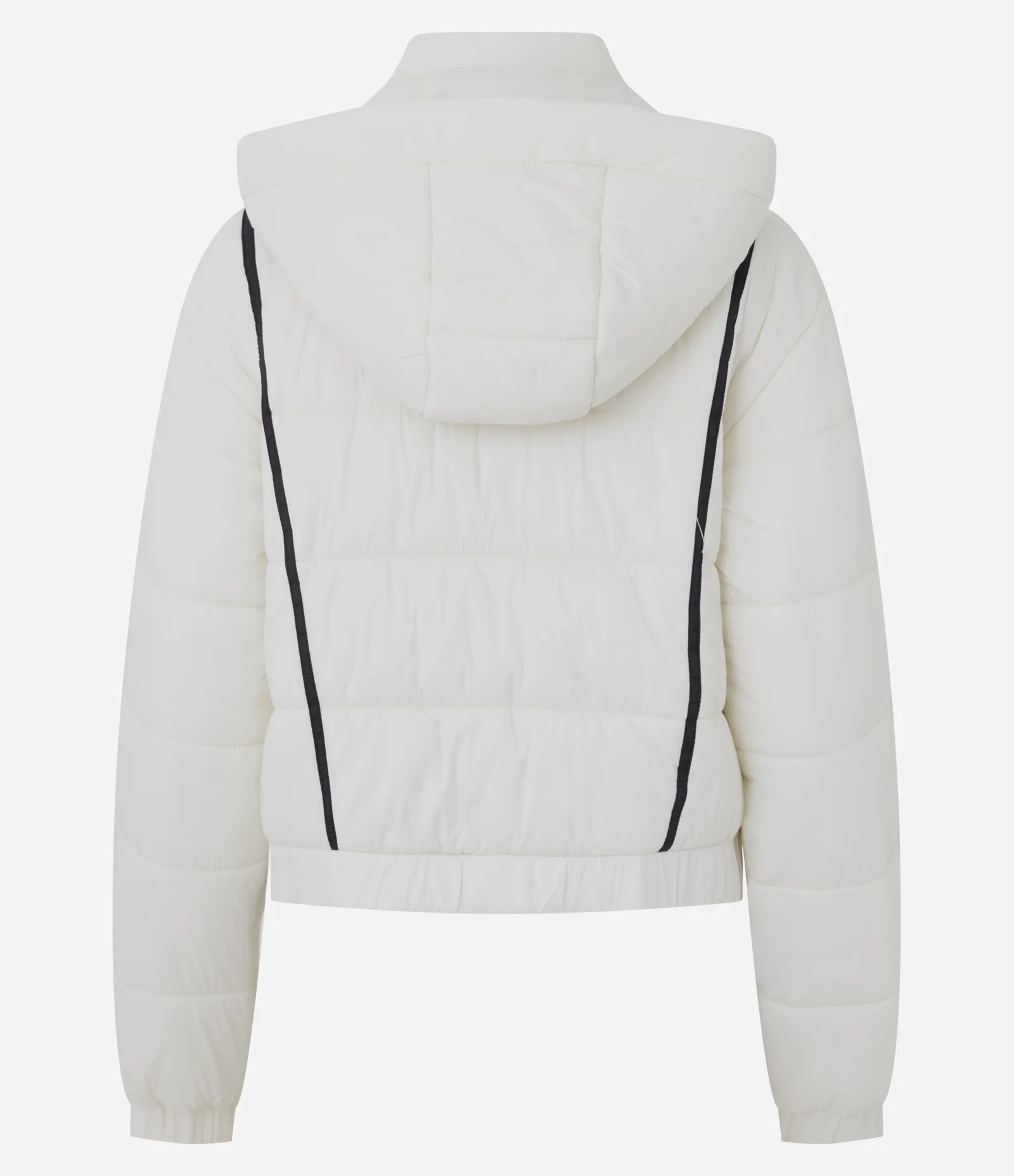 Jaqueta Puffer Esportiva em Poliamida com Vies Contrastante Off White 6