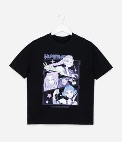 Camiseta Infantil Com Estampa Guerreiras do K Pop – Tam 5 A 16 Anos