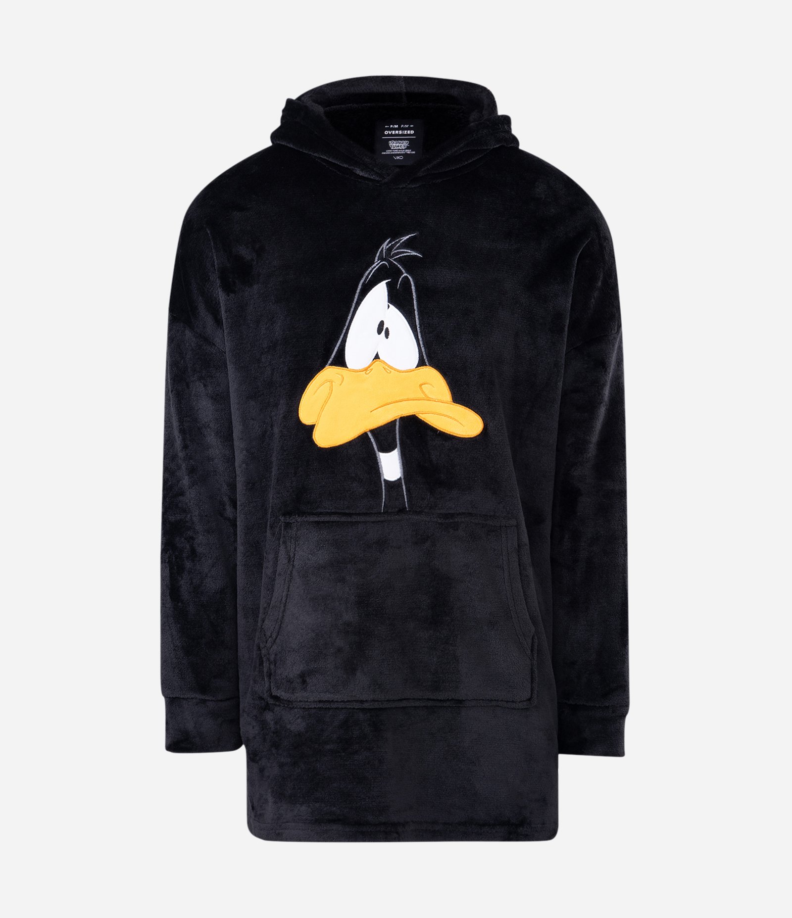 Blusão Oversized com Felpa do Patolino Preto 1