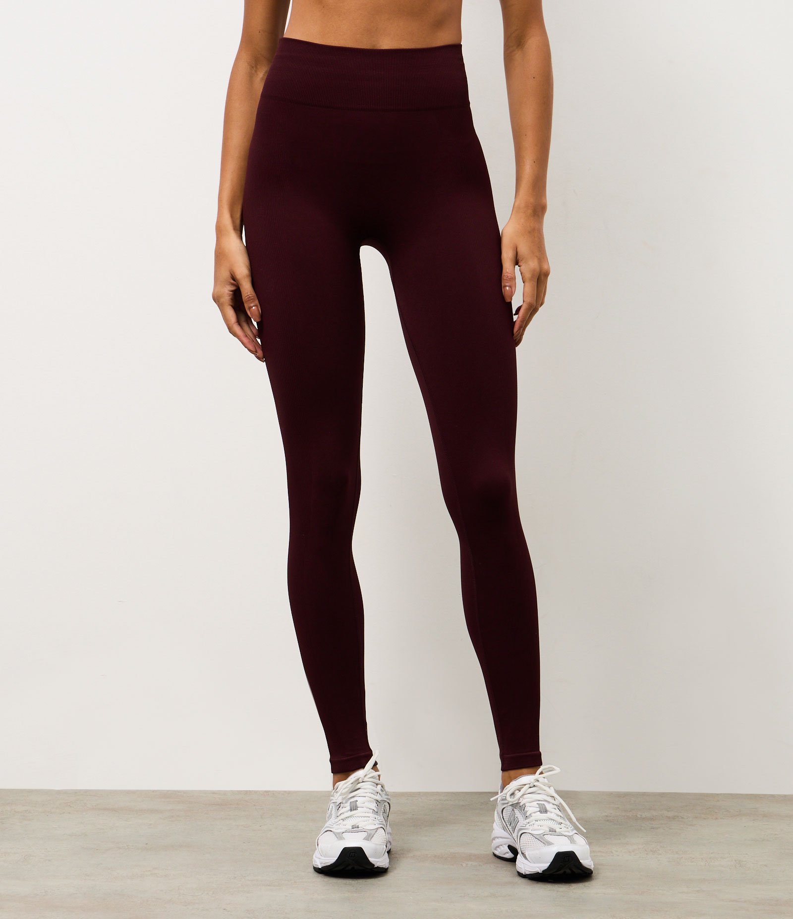 Calça Legging Esportiva em Poliamida Seamless Roxo 1