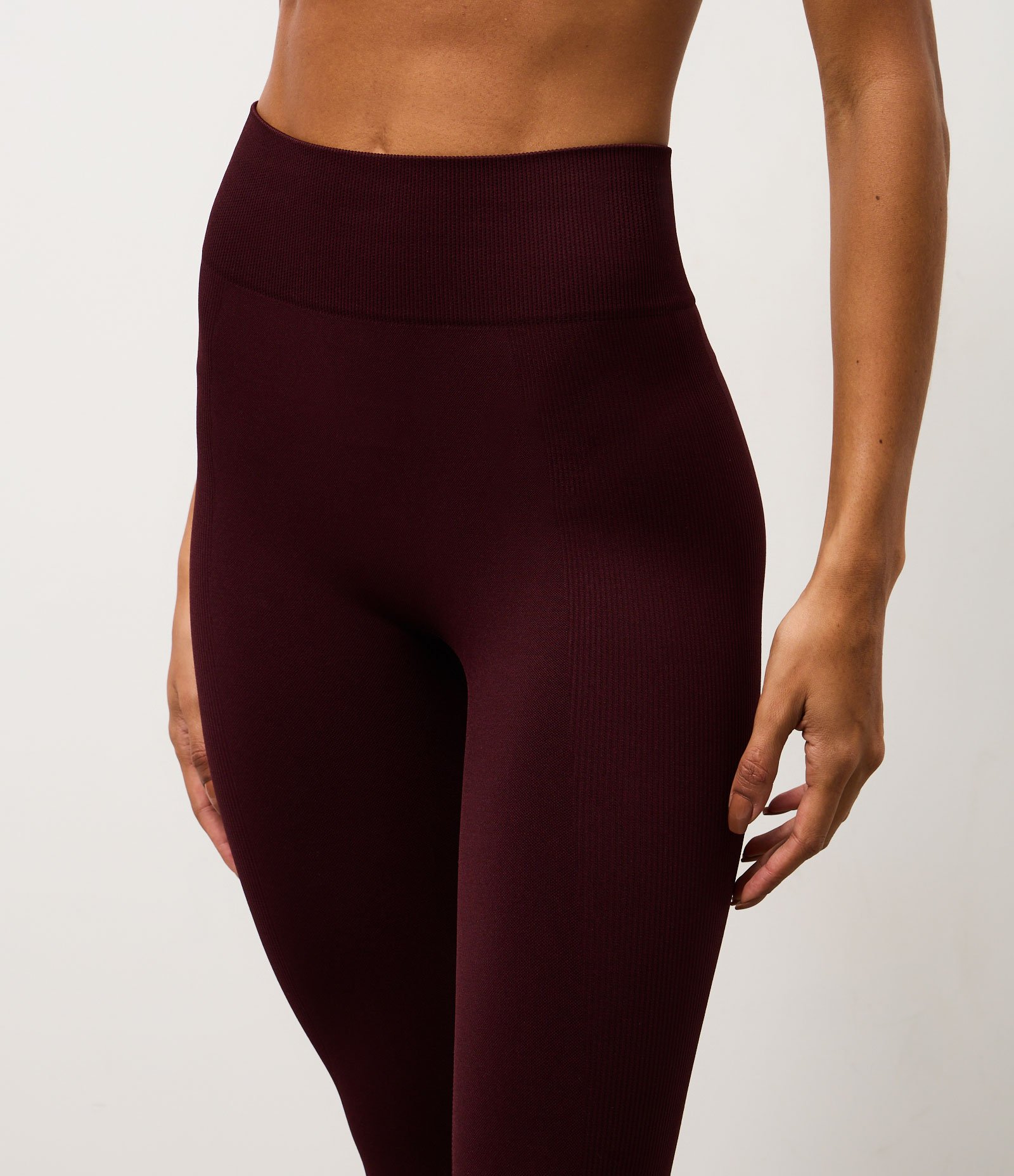 Calça Legging Esportiva em Poliamida Seamless Roxo 3