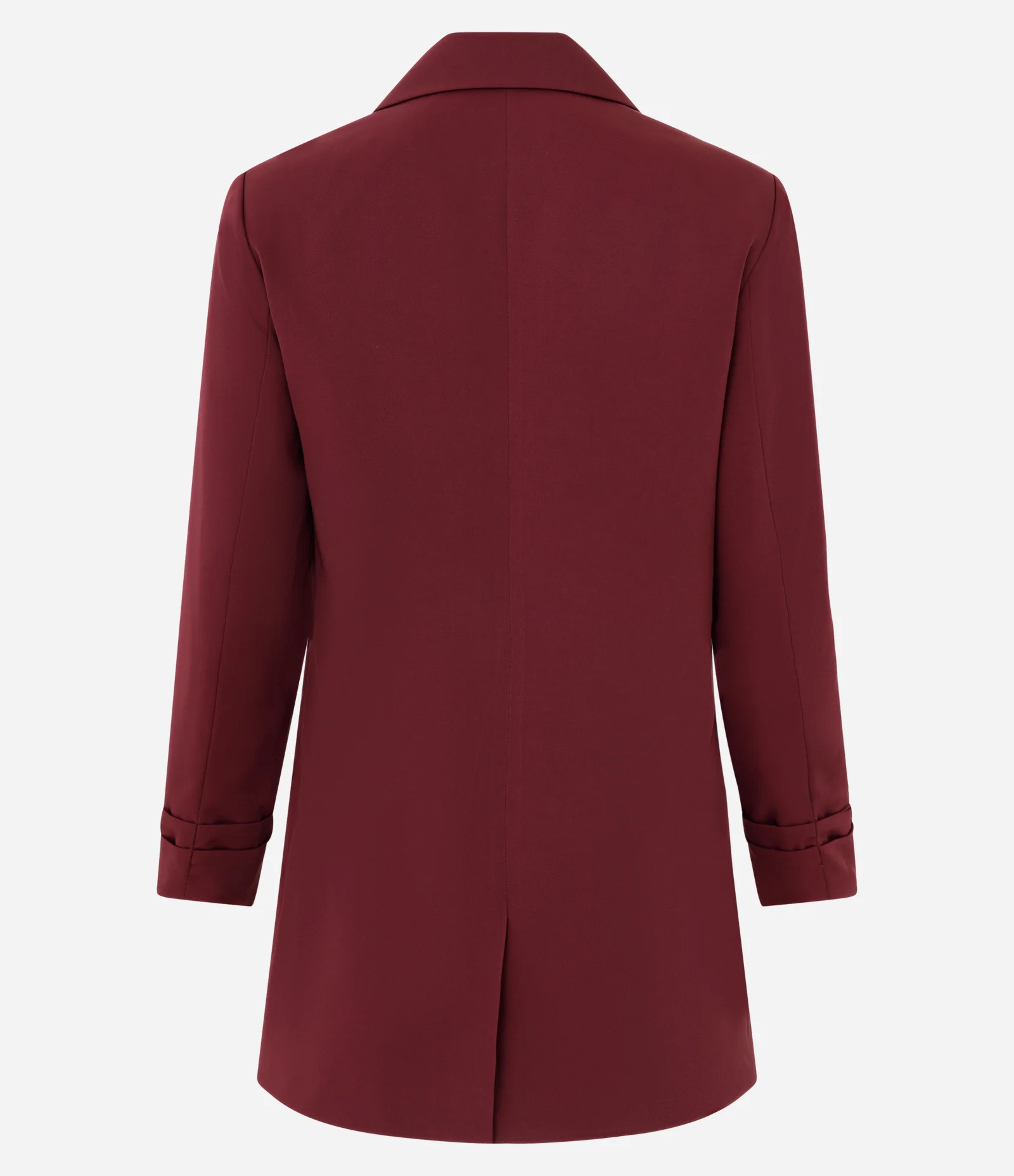 Blazer Alongado em Alfaiataria com Pregas no Punho Vermelho 6