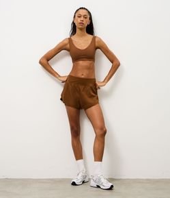 Bermuda Runner Esportiva em Microfibra com Bolso Funcional