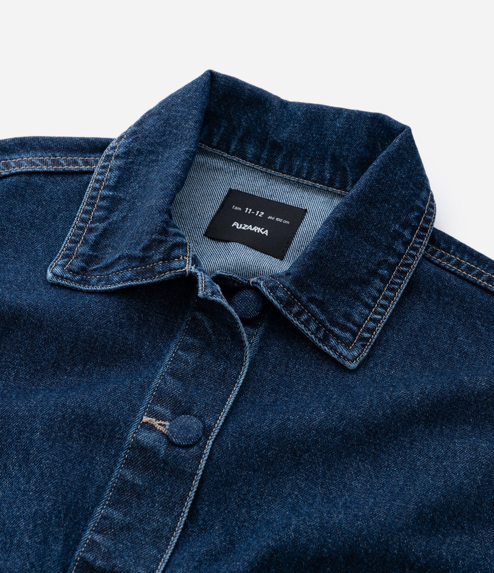 Jaqueta Infantil Bomber em Jeans com Bolsos Frontais – Tam 5 a 14 Anos Azul Marinho 5