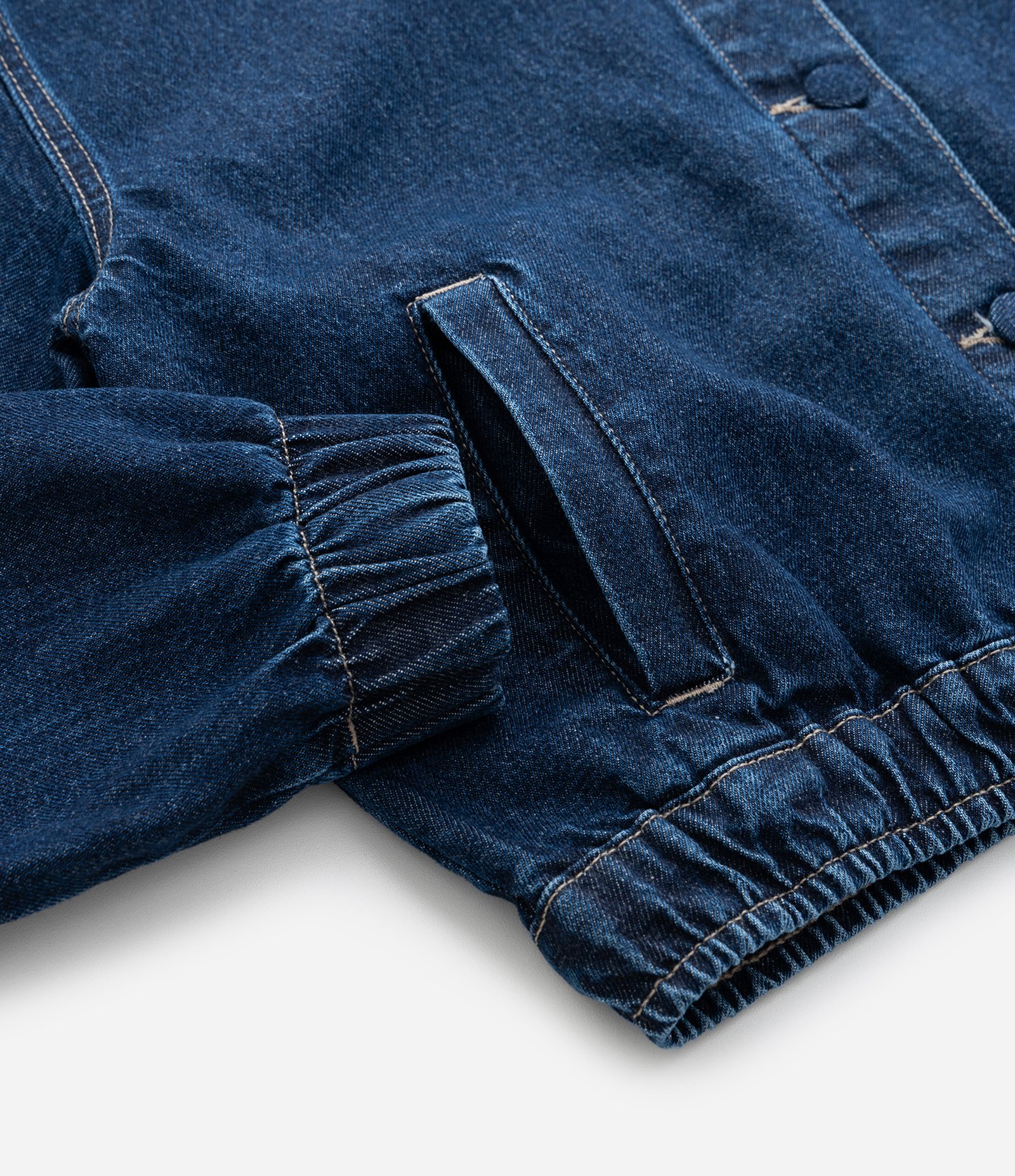 Jaqueta Infantil Bomber em Jeans com Bolsos Frontais – Tam 5 a 14 Anos Azul Marinho 6