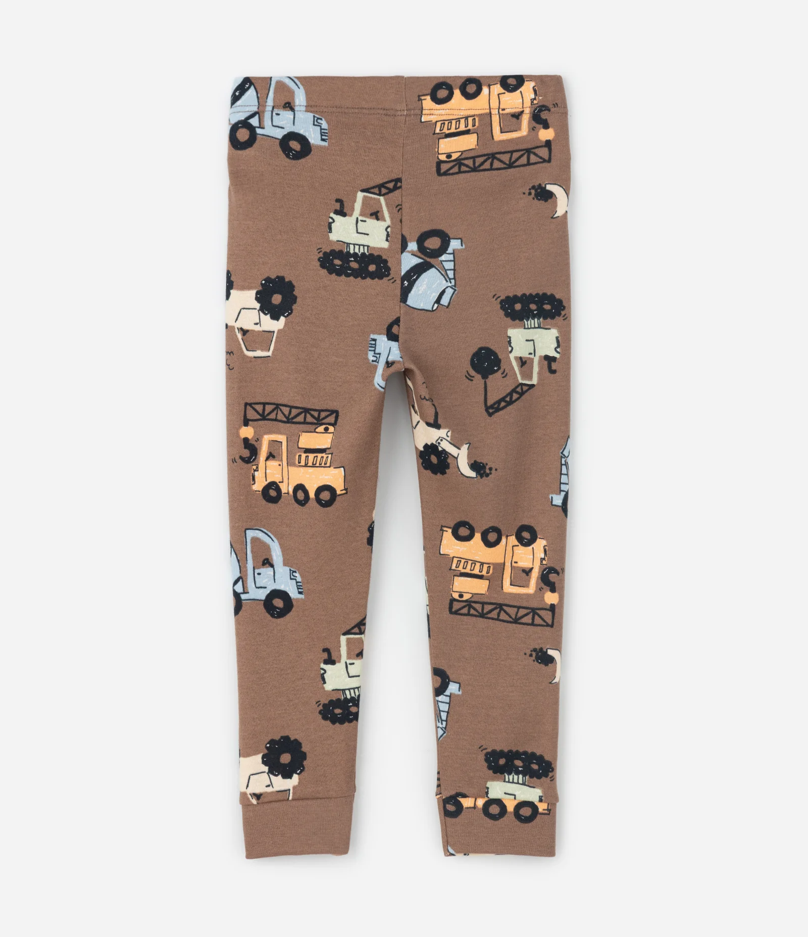 Pijama Infantil com Estampa de Tratores – Tam 1 a 6 Anos Marrom 5