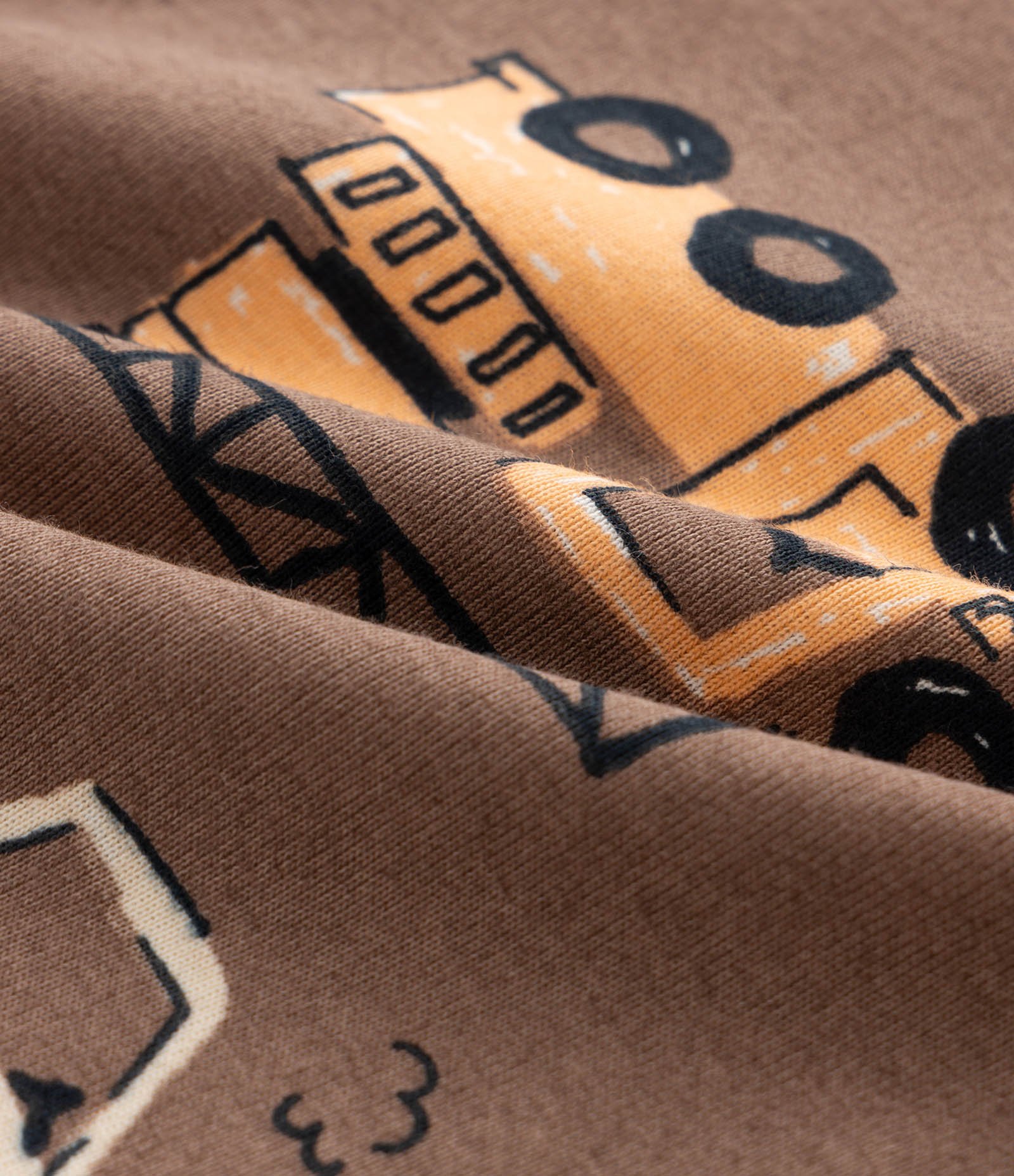 Pijama Infantil com Estampa de Tratores – Tam 1 a 6 Anos Marrom 6