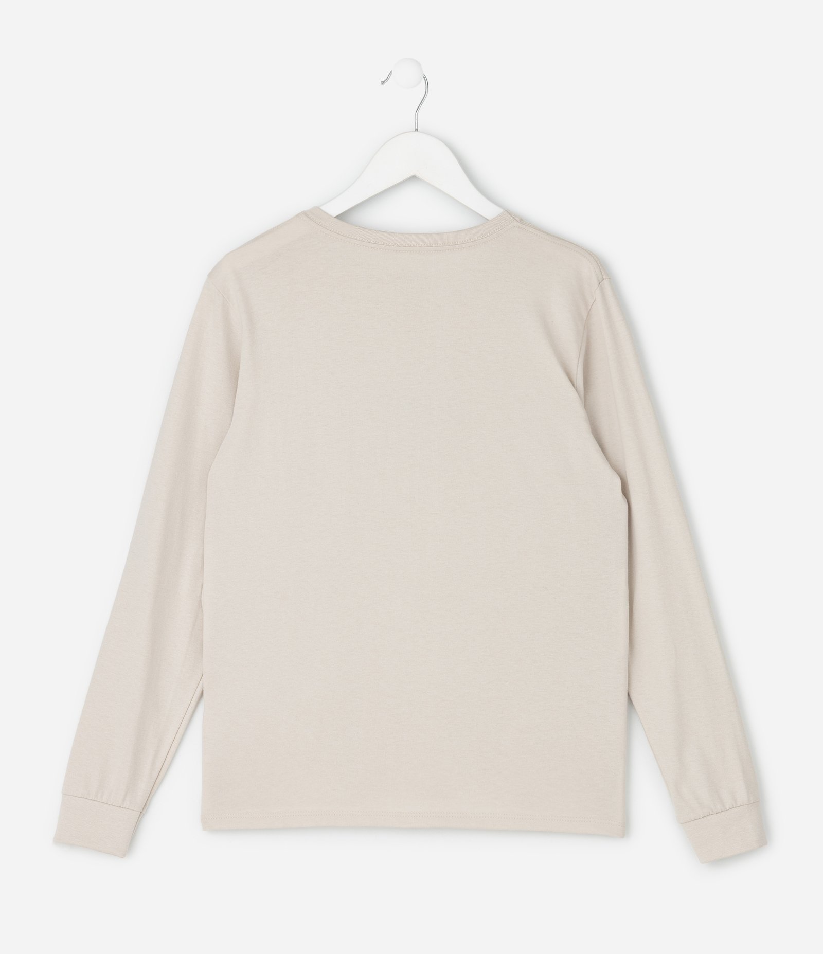 Pijama Infantil Longo com Estampa Urso da California – Tam 7 a 16 Anos Bege/Marrom 3