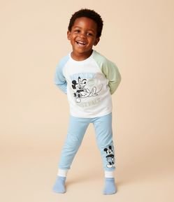 Pijama Infantil com Estampa Mickey e Pluto – Tam 1 a 4 Anos