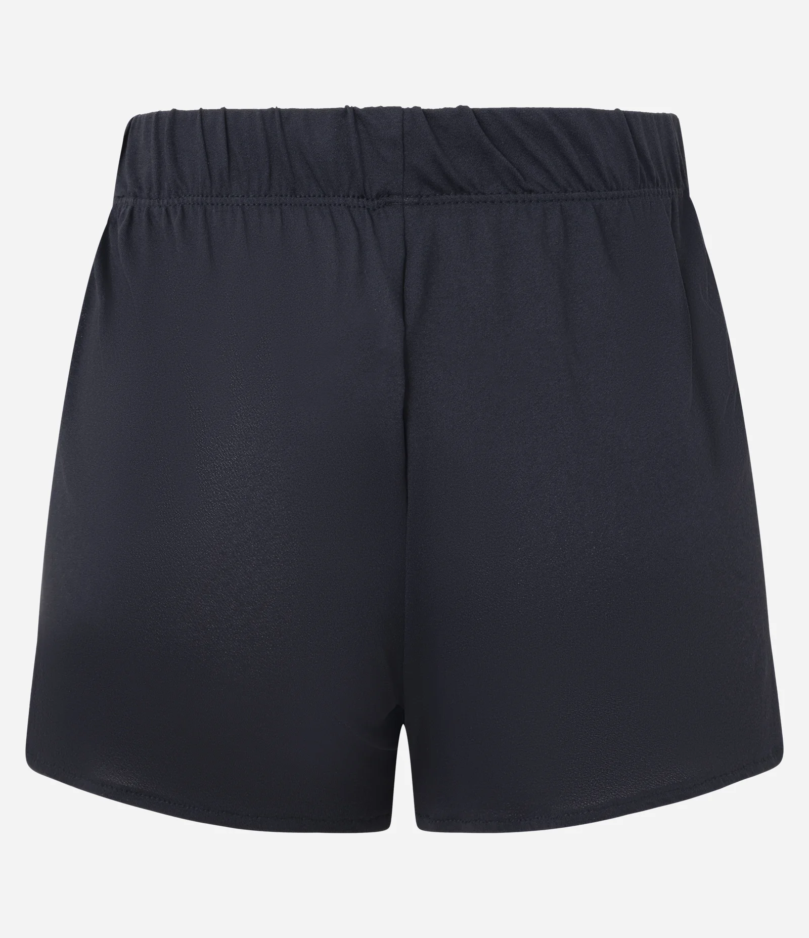 Saída de Praia Short Básico em Crepe com Cós Elástico Preto 2