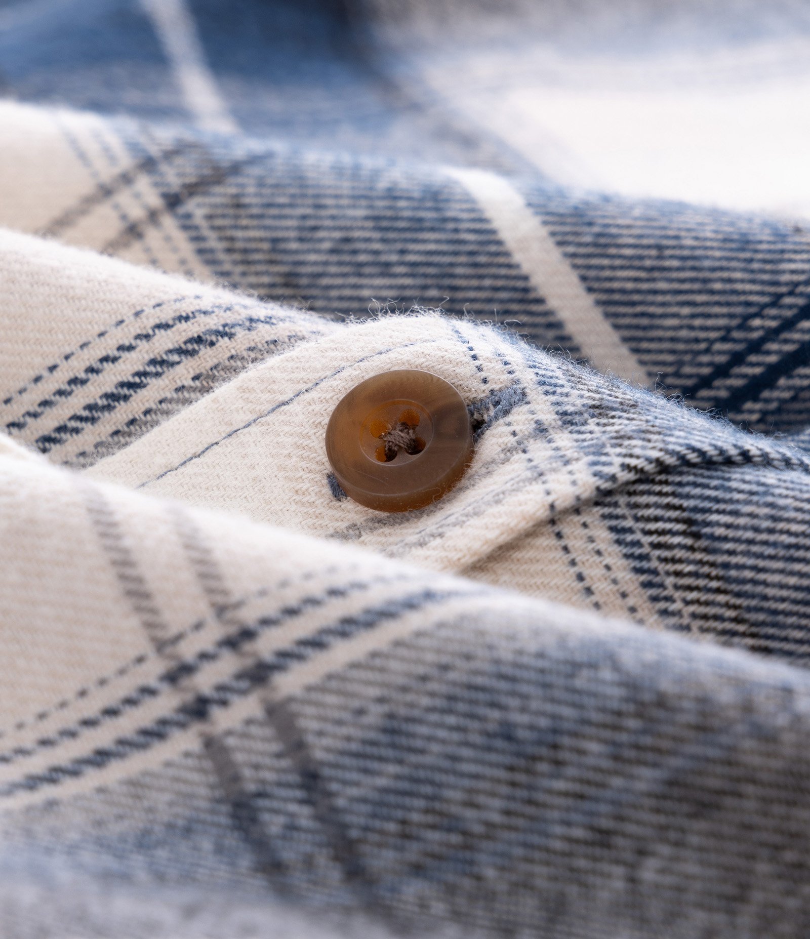 Camisa Comfort em Flanela e Estampa Xadrez Azul 3