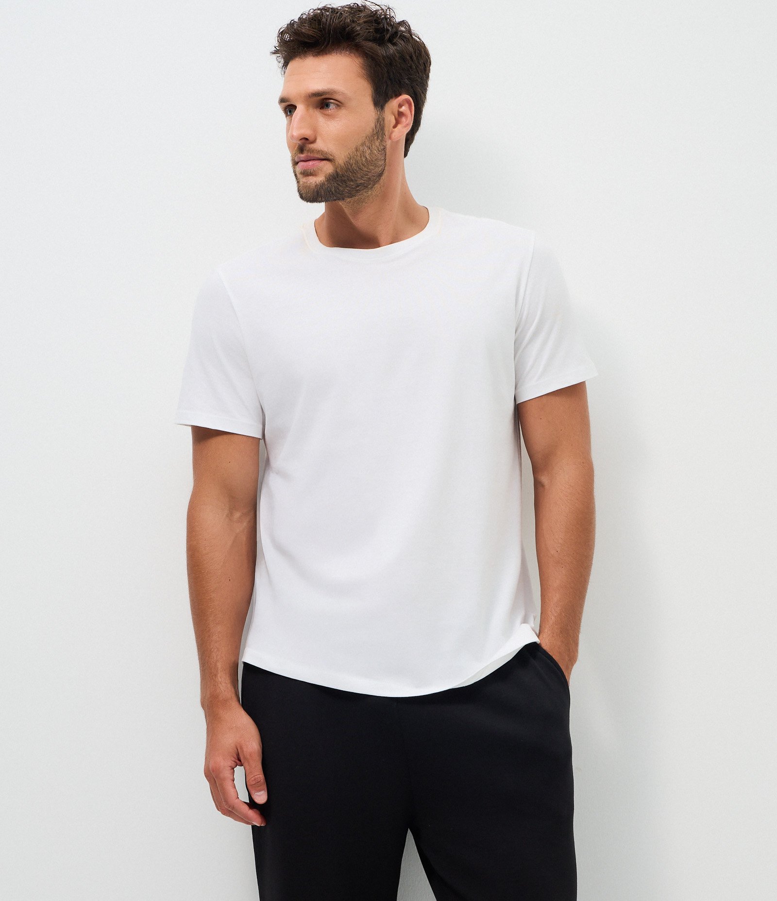 Calça Jogger de Pijama em Modal Preto 1