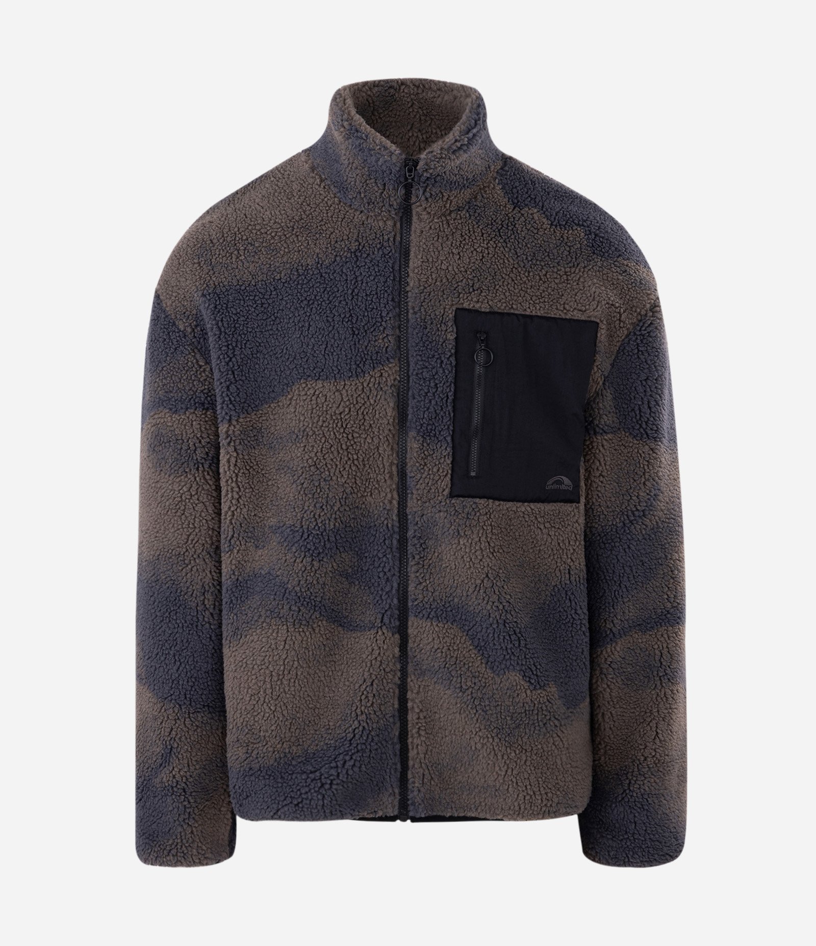 Jaqueta Camuflada com Bolso Contrastante Cinza 4