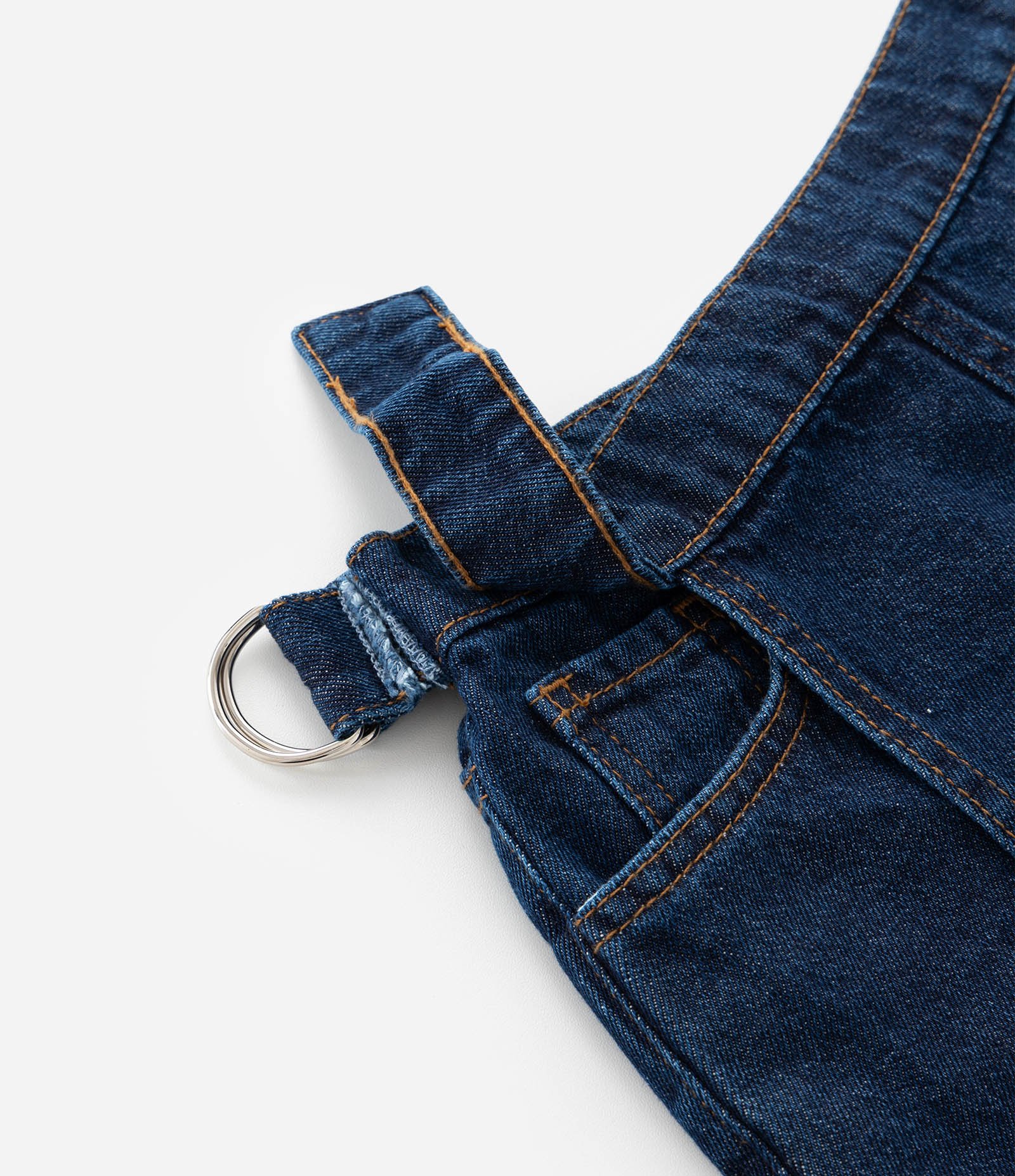 Short Saia Envelope Infantil em Jeans - Tam 5 a 14 anos Azul 6