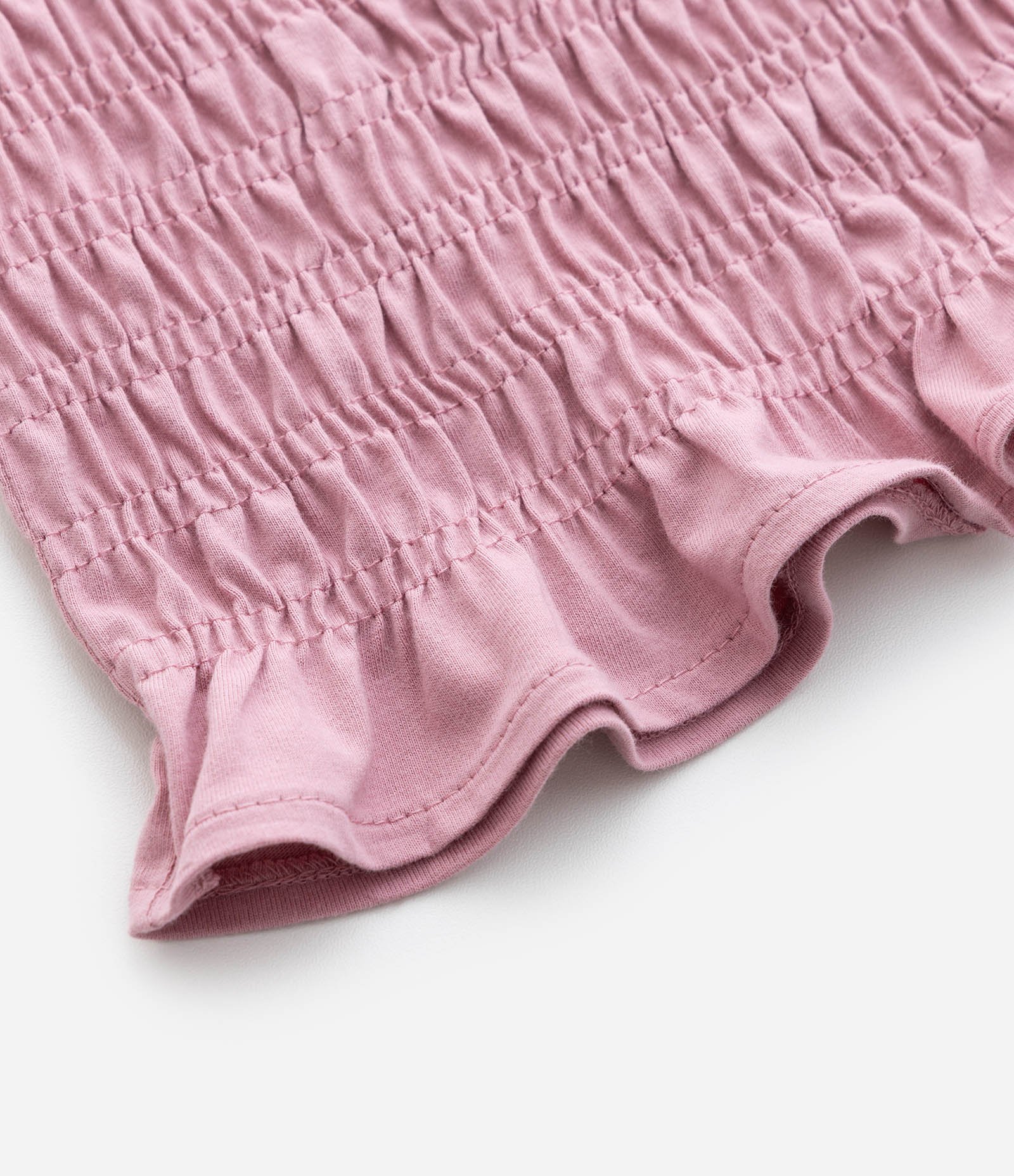 Blusa Infantil com Alças e Detalhe de Lástex – Tam 7 a 16 Anos Rosa Claro 4