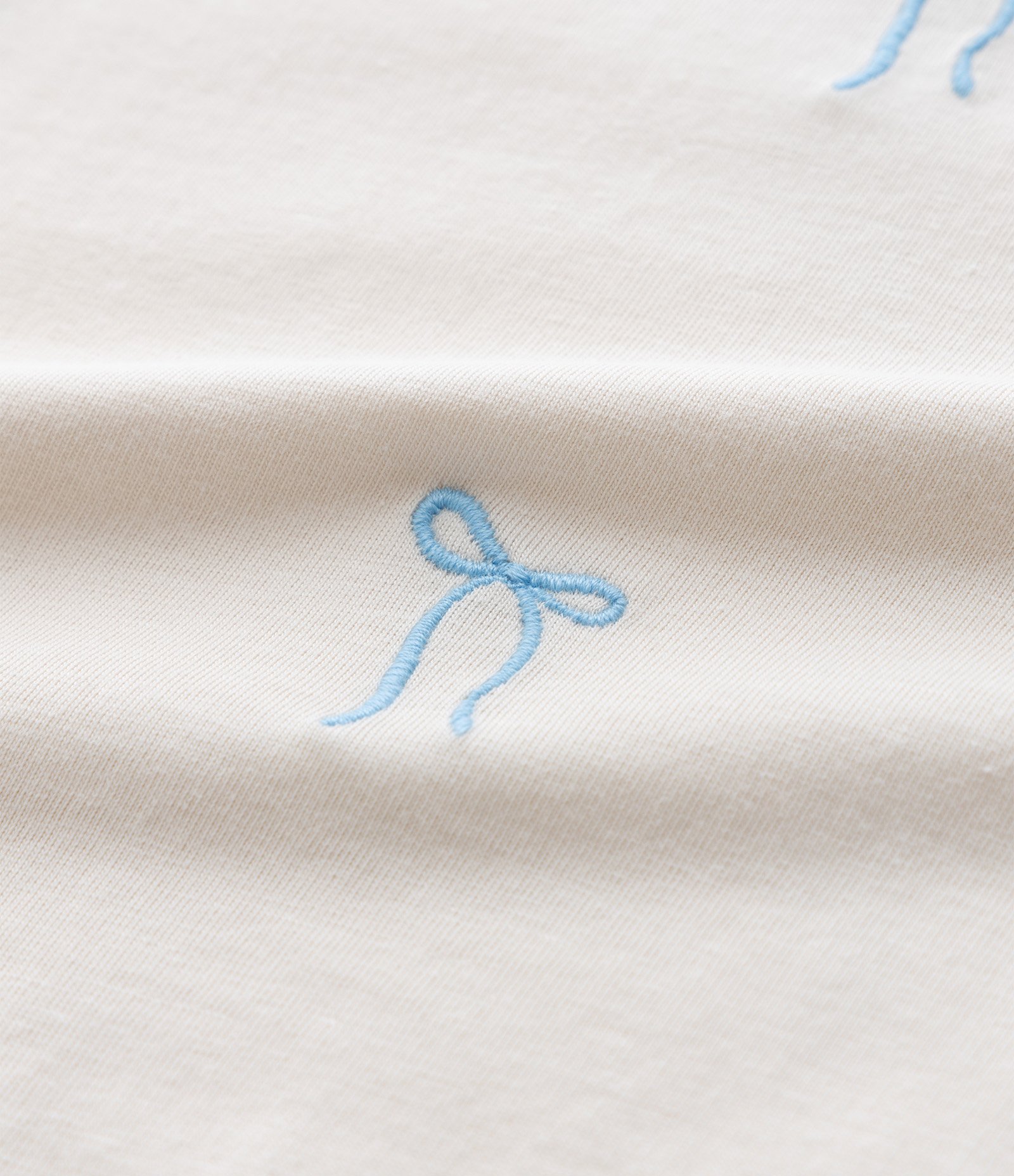 Camiseta Infantil com Bordado de Laços – Tam 5 a 14 Anos Off White 6