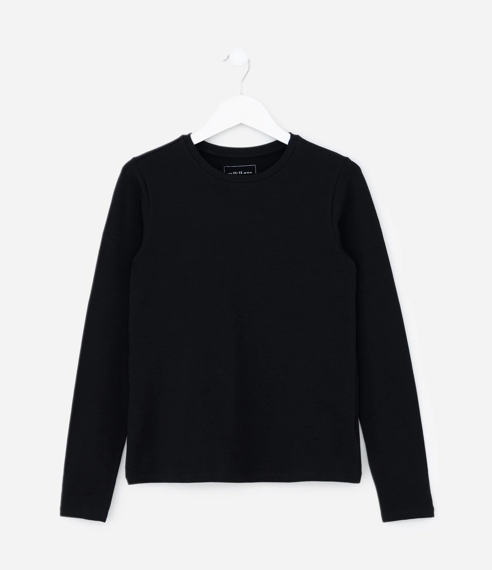 Camiseta Infantil com Manga Longa – Tam 5 a 14 Anos Preto 2