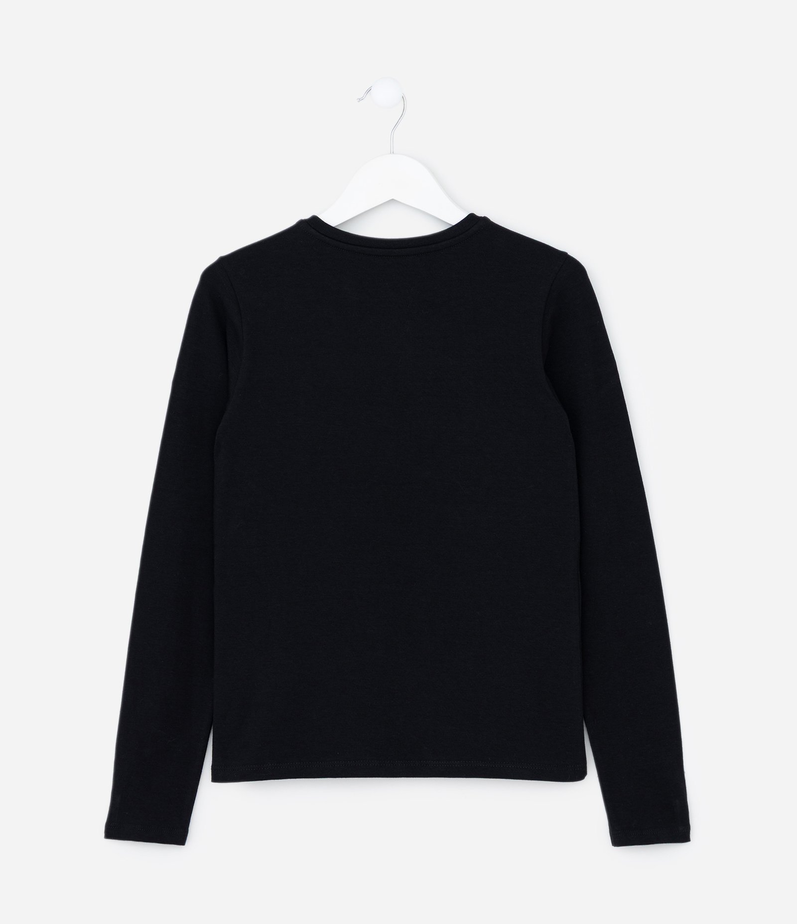 Camiseta Infantil com Manga Longa – Tam 5 a 14 Anos Preto 3