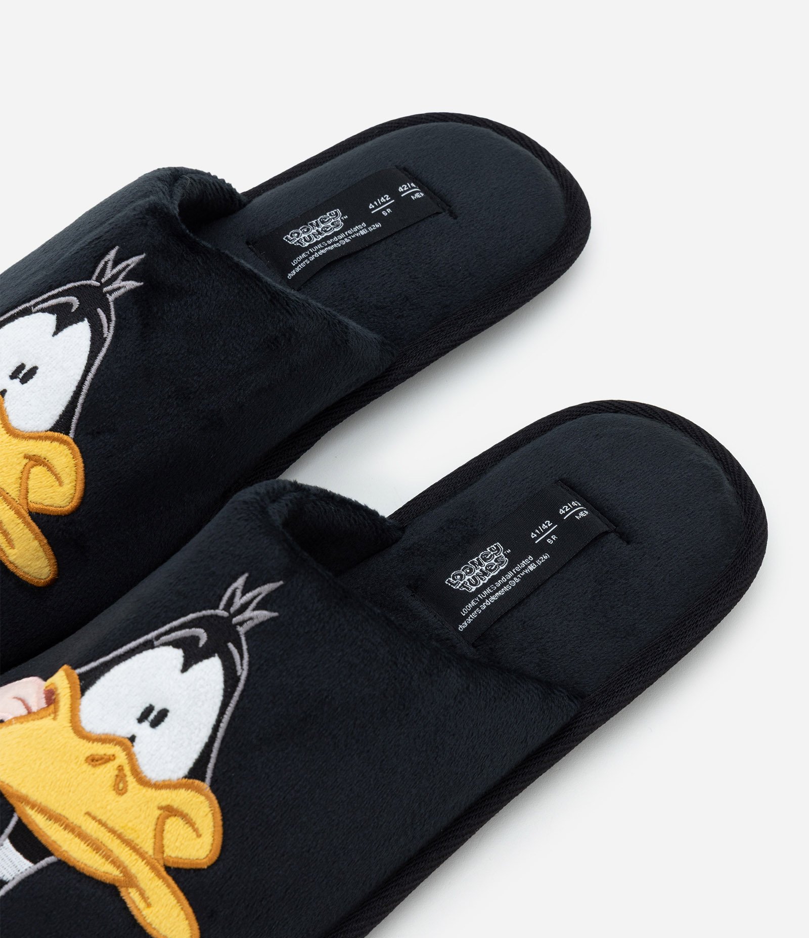 Pantufa Chinelo com Estampa do Patolino Preto 4