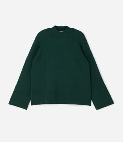 Casaco em Tricô Fino com Manga Flare Curve & Plus Size