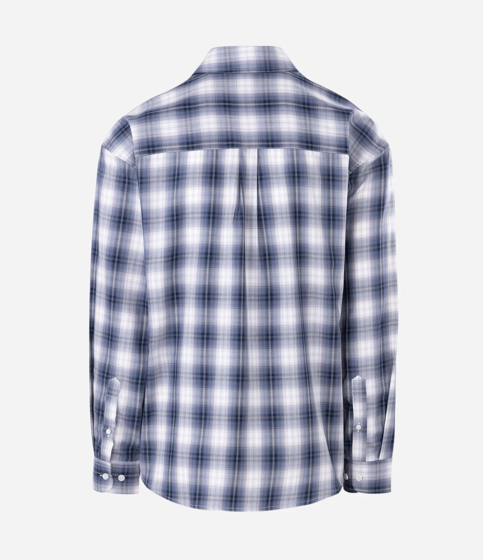 Camisa Boxy em Flanela com Estampa Xadrez Cinza 5
