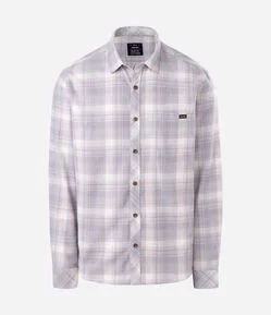 Camisa Comfort Manga Longa em Flanela Xadrez