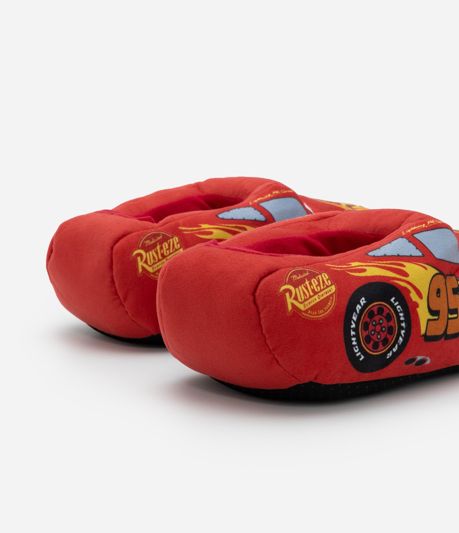 Pantufa Carros Relâmpago McQueen Vermelho 2