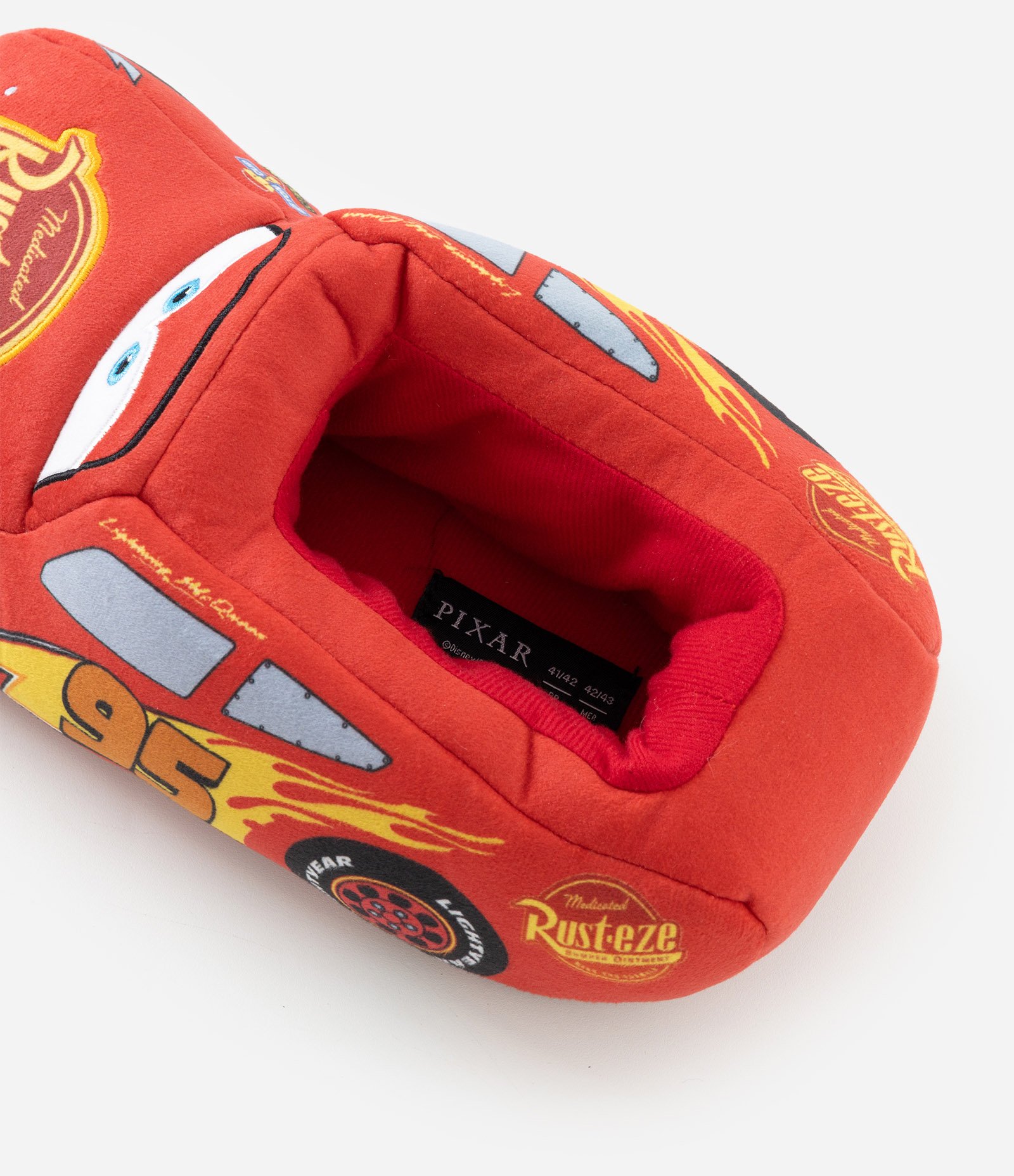 Pantufa Carros Relâmpago McQueen Vermelho 4