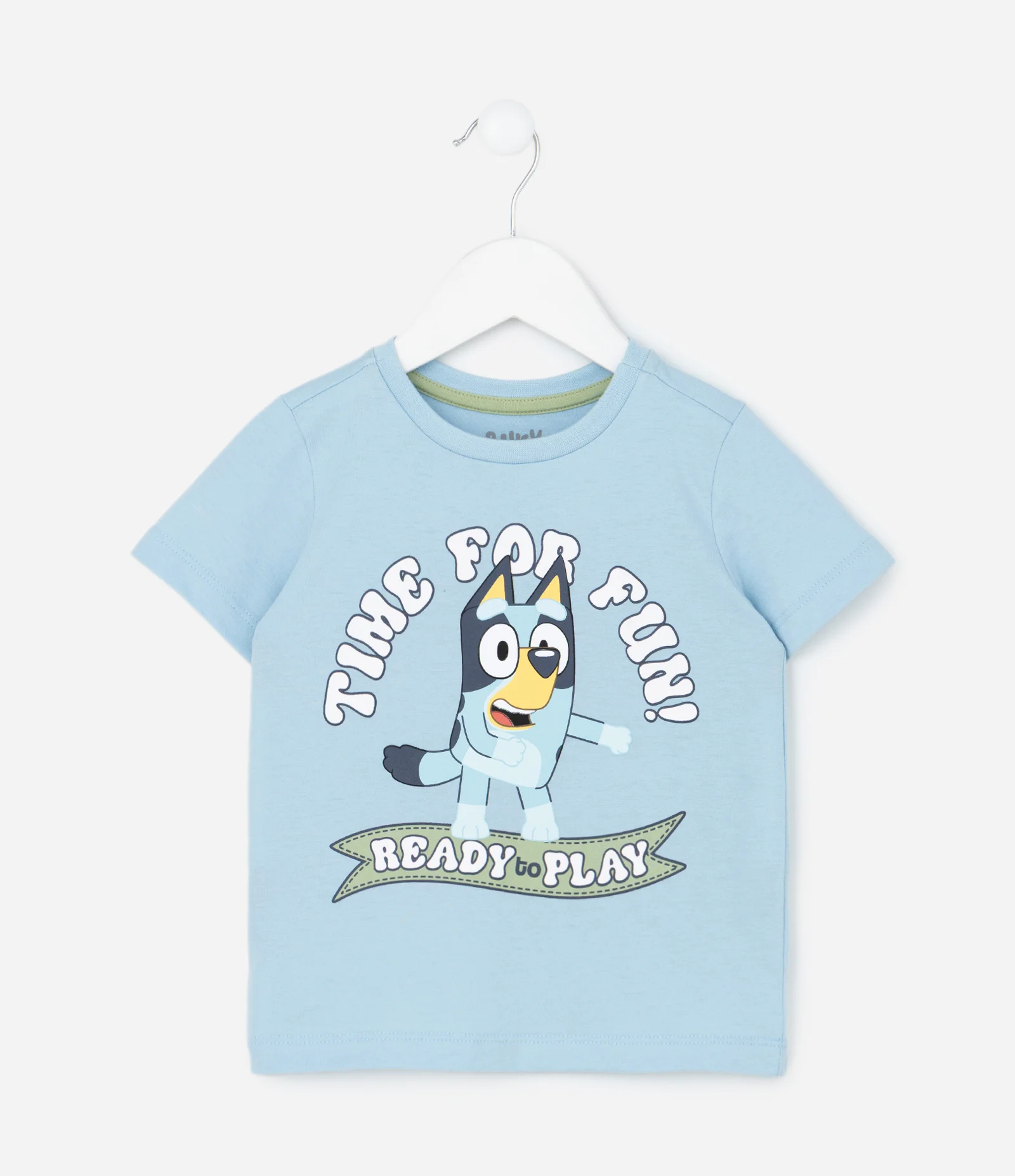 Pijama Infantil Curto com Estampa Bluey - Tam 2 A 8 Anos Azul/Verde 2