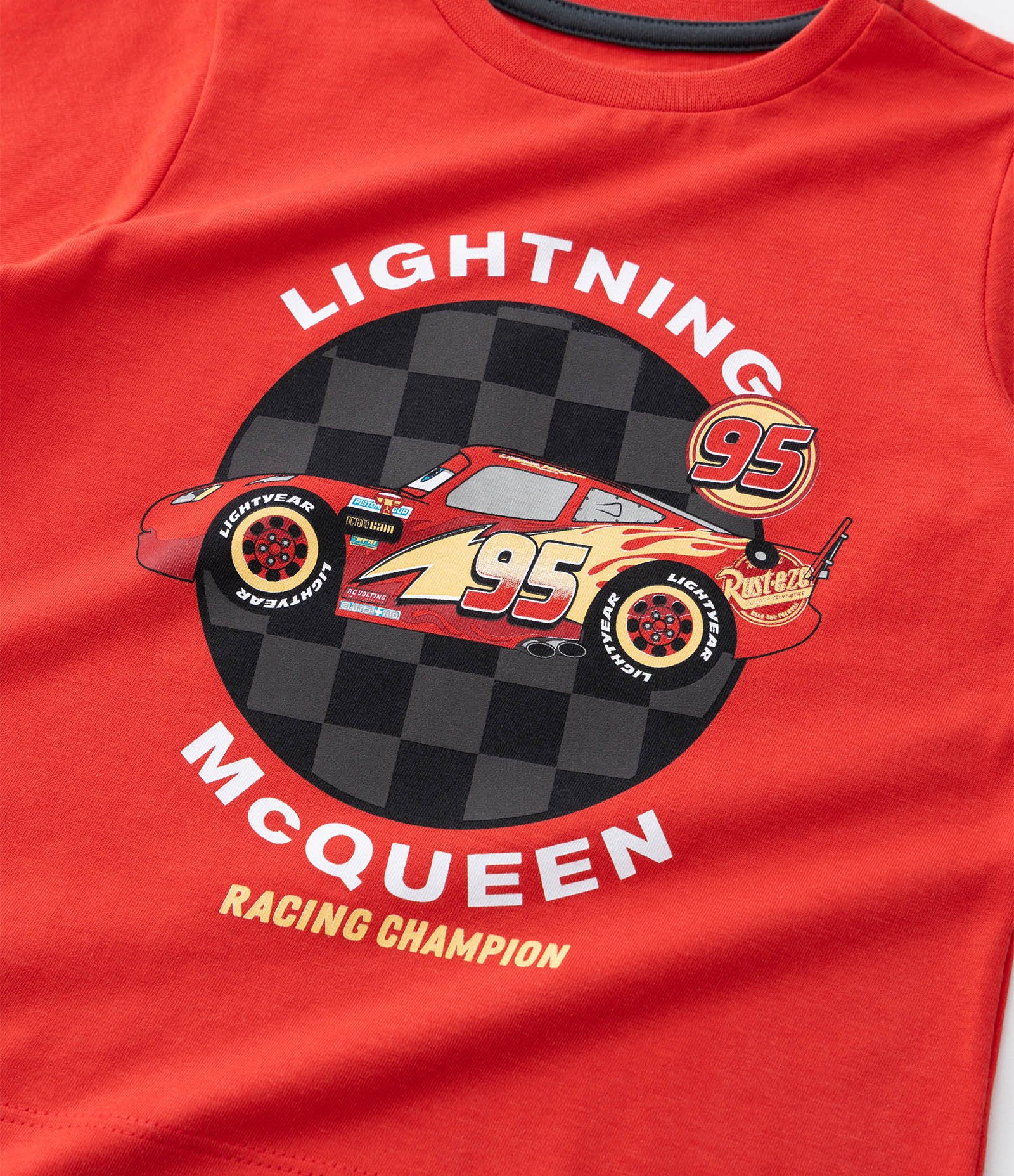 Pijama Infantil com Estampa Lightning McQueen – Tam 2 a 6 Anos Vermelho/Preto 10
