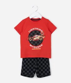 Pijama Infantil com Estampa Lightning McQueen – Tam 2 a 6 Anos