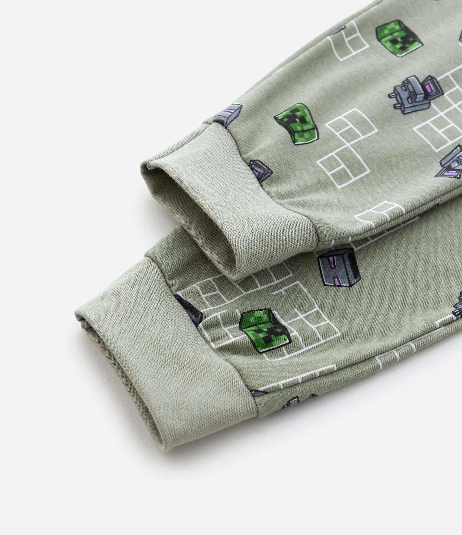 Pijama Infantil com Estampa Minecraft  – Tam 5 a 14 Anos Cinza 6