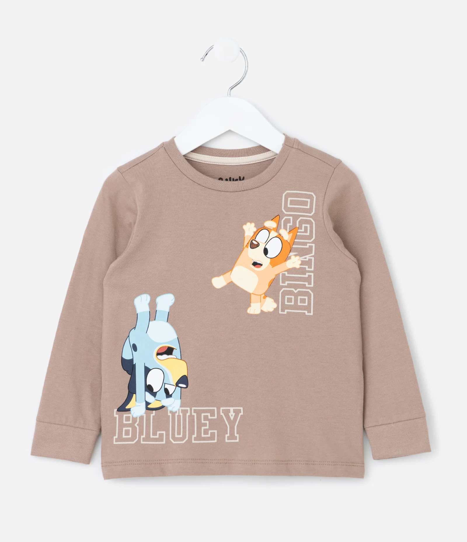 Pijama Infantil com Estampa Bluey e Bingo – Tam 2 a 8 Anos Marrom/Azul 2