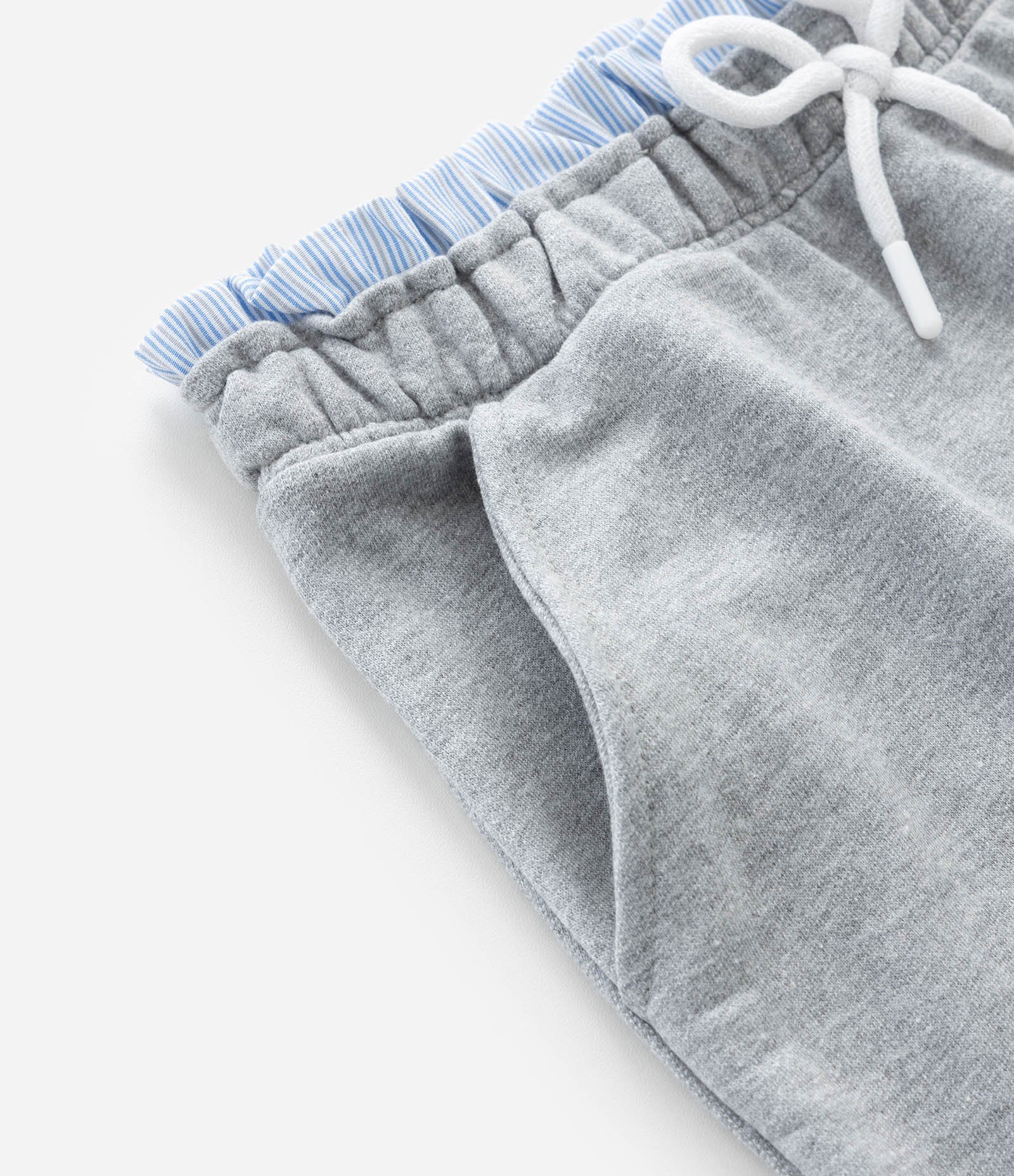 Saia Infantil Evasê em Moletom com Cós de Tricoline – Tam 5 a 14 Anos Cinza 5