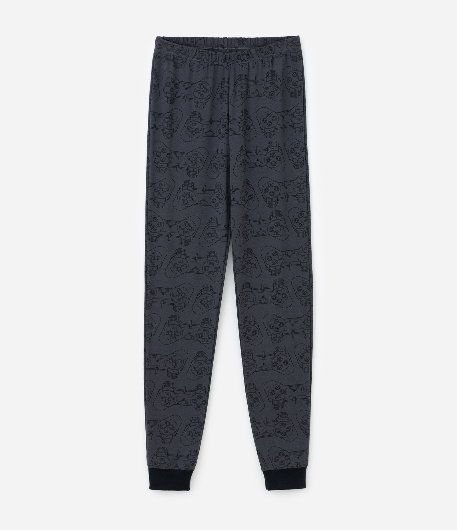 Pijama Infantil com Estampa PlayStation – Tam 7 a 16 Anos Preto/Cinza 4