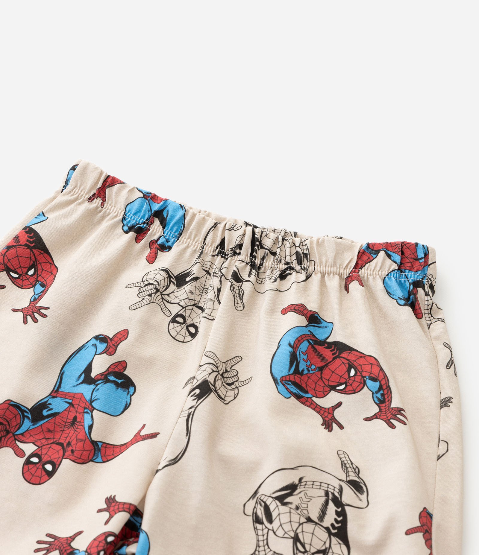 Pijama Infantil  com Estampa Spider-Man – Tam 3 a 10 Anos Bege 6