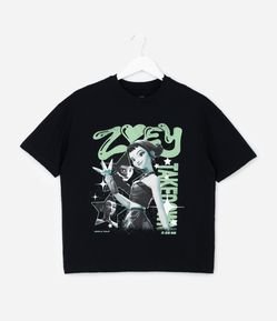 Camiseta Infantil com Estampa Huntrix Guerreiras do K-pop – Tam 5 a 16