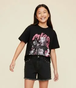 Camiseta Infantil com Estampa Mira Guerreiras do Kpop – Tam 5 a 16