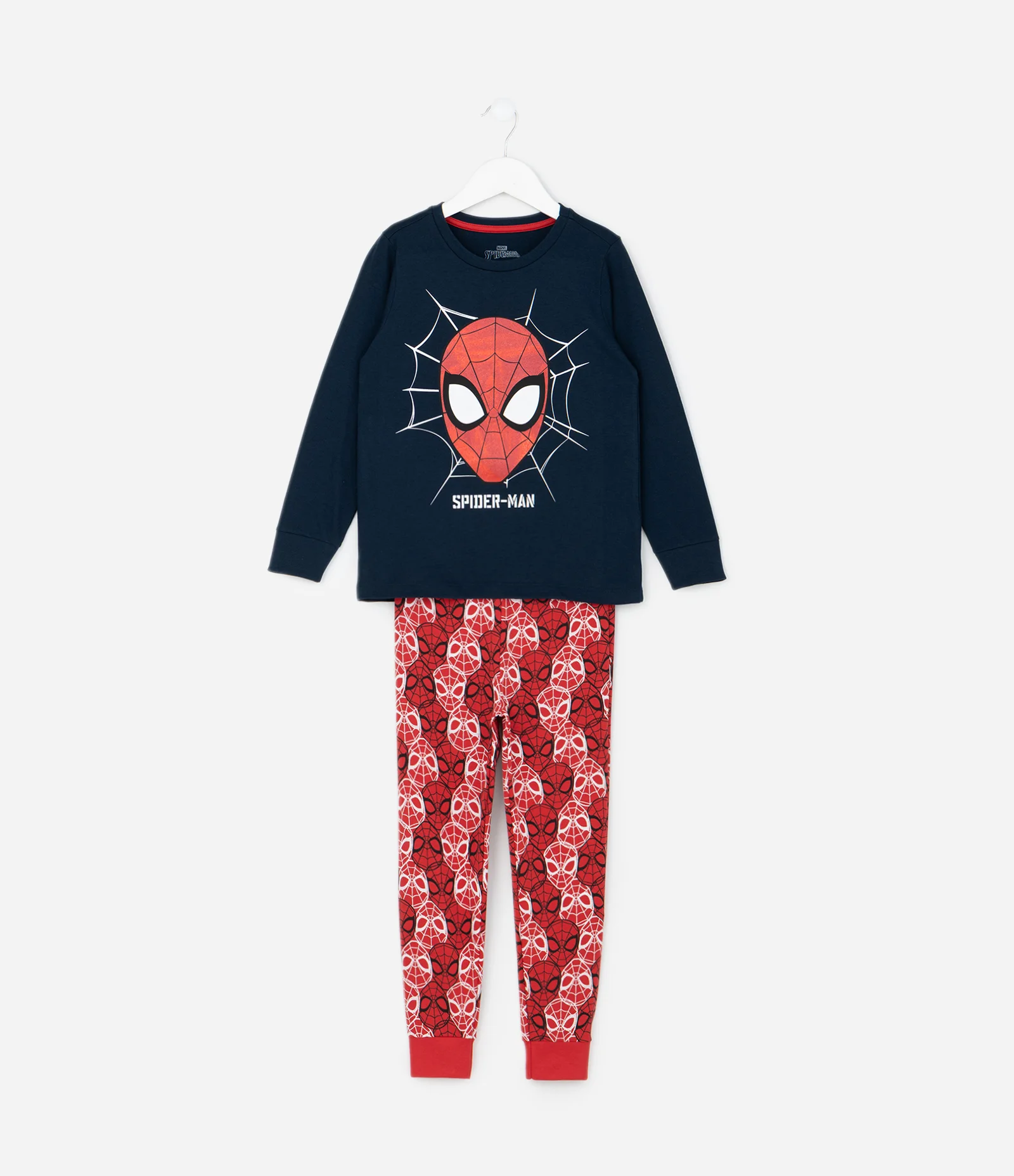 Pijama Infantil Longo com Estampa Spider-Man – Tam 2 a 8 Anos Vermelho/Azul 1