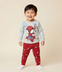 Pijama Infantil Longo com Estampa Spidey Man – Tam 2 A 8 Anos