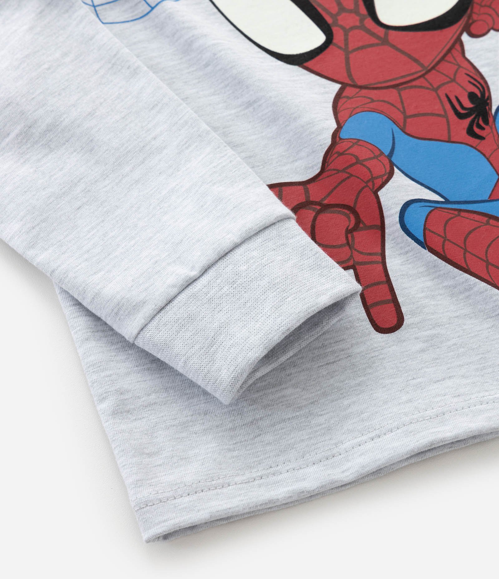 Pijama Infantil Longo com Estampa Spidey Man – Tam 2 A 8 Anos Cinza/Vermelho 7