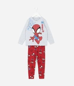 Pijama Infantil Longo com Estampa Spidey Man – Tam 2 A 8 Anos