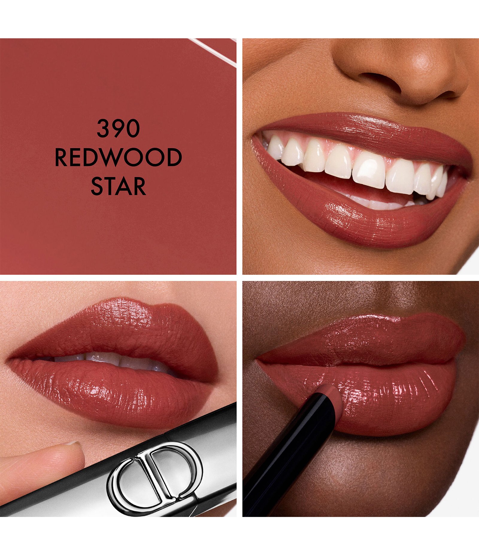 Batom Rouge On Stage Shine Dior 390 Redwood Star 7