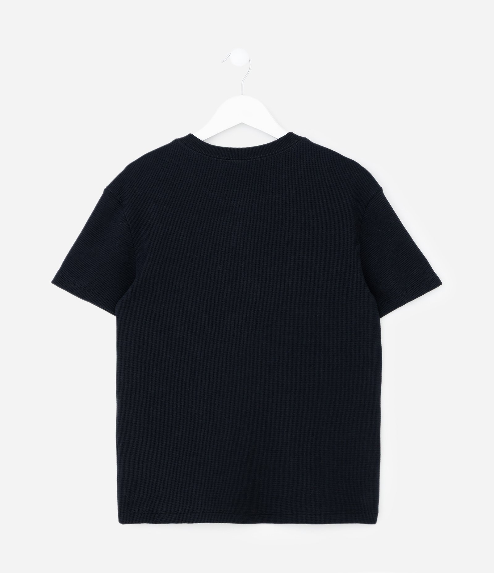 Camiseta Infantil Texturizada com Gola Redonda – Tam 5 a 14 Anos Preto 3