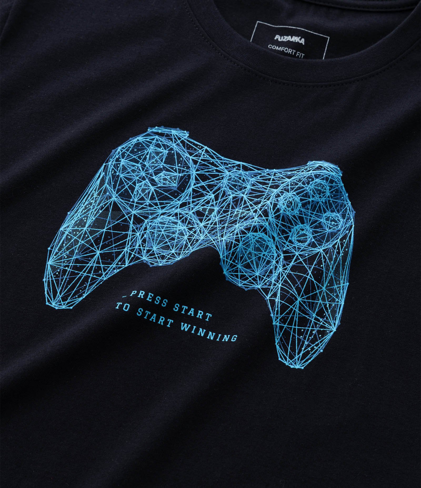 Camiseta Infantil com Estampa Gamer – Tam 5 a 14 Anos Preto 4