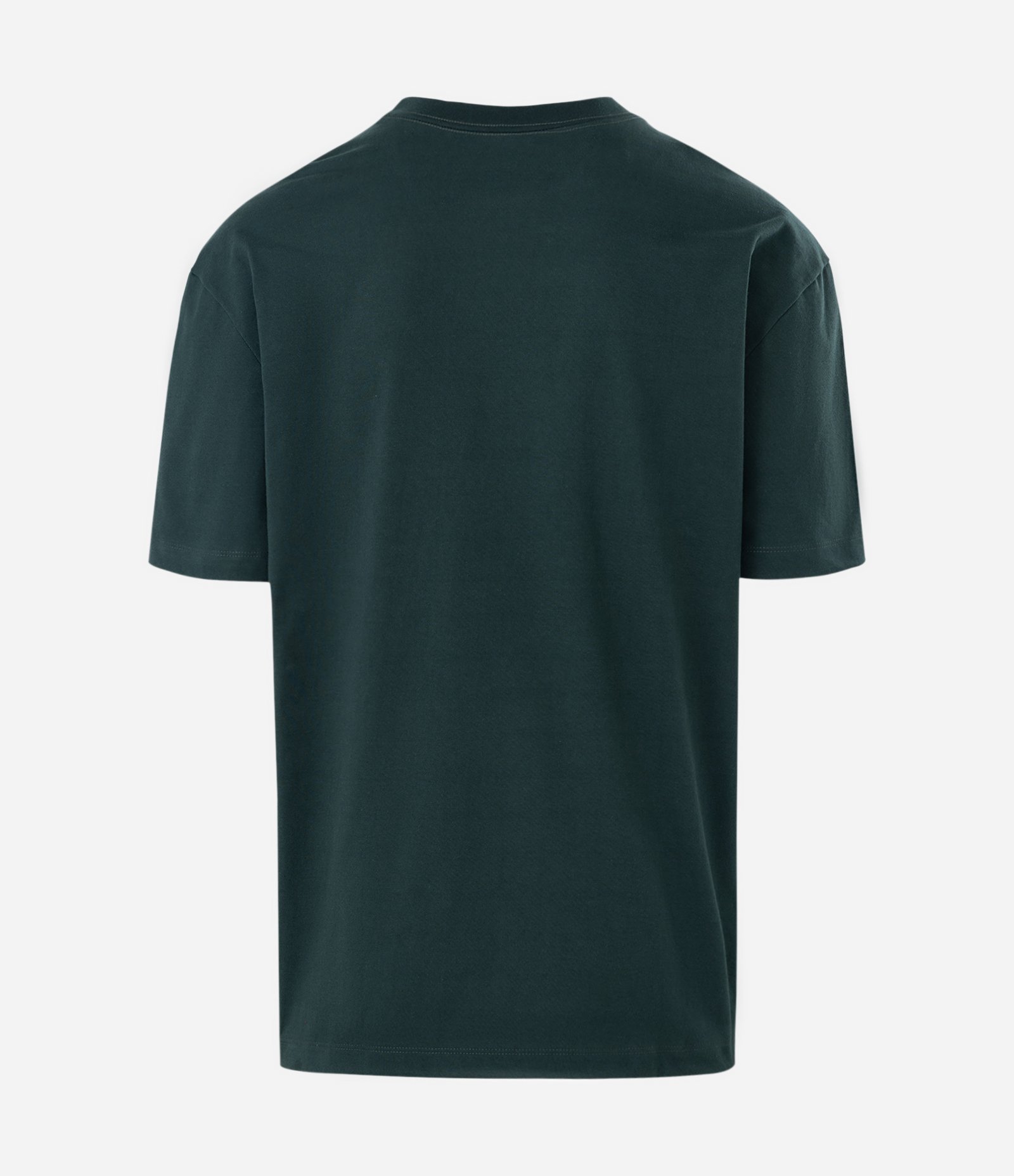 Camiseta Relaxed Básica em Malhão Verde Escuro 5